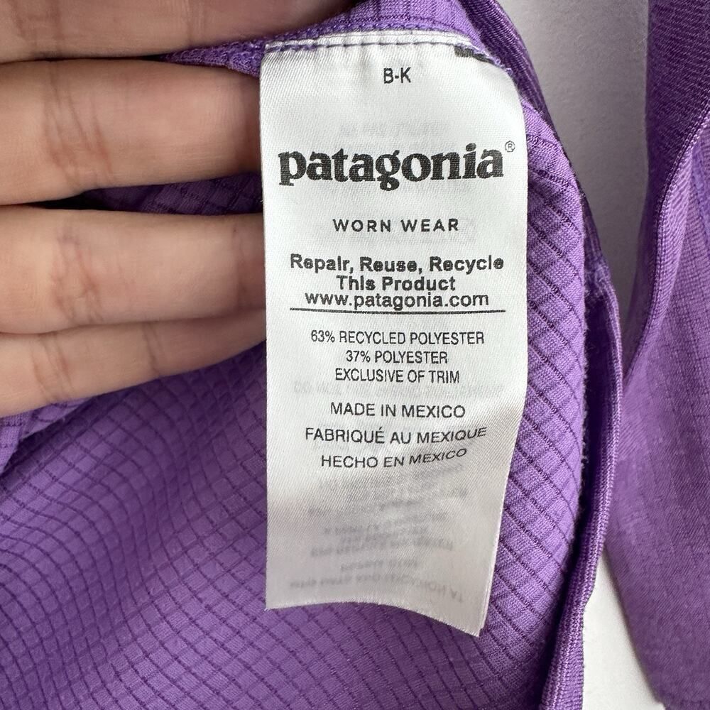 Patagonia Baselayer Top Womens XS Purple Capilene Thermal Mid Weight Crew - Picture 9 of 11